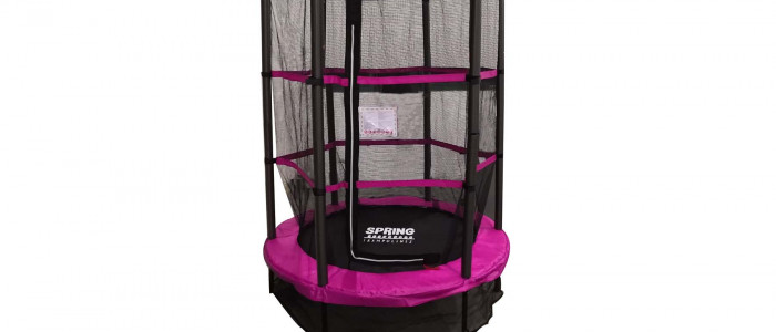 SPRING Trampoline - Black Edition - Roze